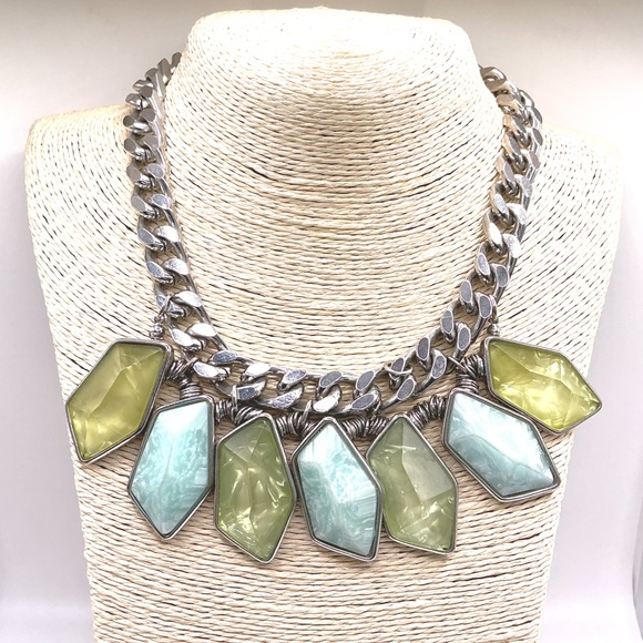 Vintage ZARA Silver Tone Statement Necklace 17” With 3” Extender - Picture 3 of 3